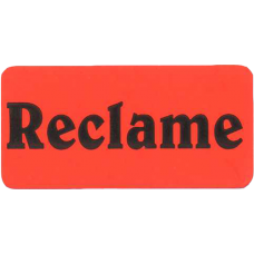 Etiket fluor rood Reclame 40x20mm 1000/rol Tpk549219 